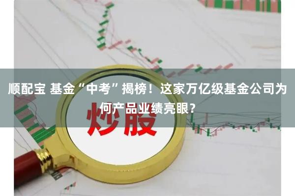 顺配宝 基金“中考”揭榜！这家万亿级基金公司为何产品业绩亮眼？