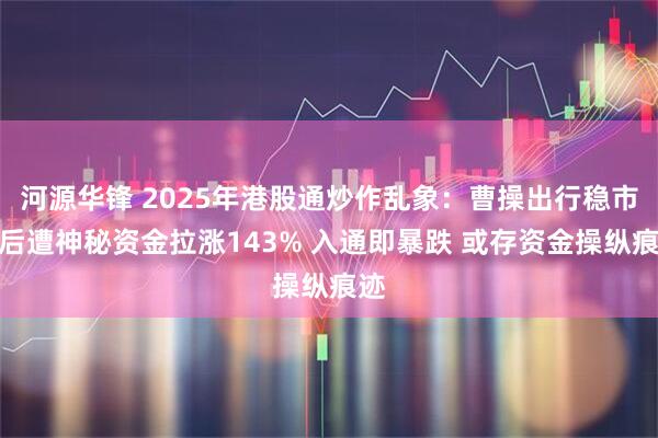 河源华锋 2025年港股通炒作乱象：曹操出行稳市期后遭神秘资金拉涨143% 入通即暴跌 或存资金操纵痕迹